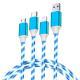 Multifunctional Three-in-one Streamer Data Cable USB Fast Charge