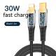 Low Temperature Fast Charging Transparent Data Cable