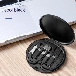 Portable Multifunction Data Cable Digital Storage Box Data Cable 60W Fast Charging Cable Five-in-one