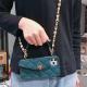Luxury Womens Mobile Phone Case With Inclined Chain Lanyard