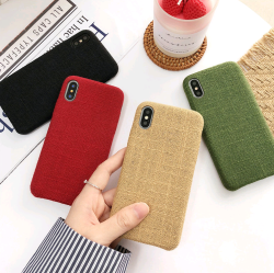 Compatible with Apple, Simple mobile phone case solid color 8p, iphonex soft cloth pattern iphone7plus female couple new 6 personality creative mobile phone shell