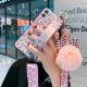 Silicone Phone Case Wristband Holder Pink Leopard Print