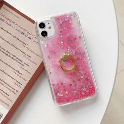 Love Glitter Soft Edge Ring Holder Quicksand Shell