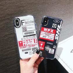 Compatible with Apple , Transparent Mobile Phone Case With Boarding Pass Express Number