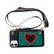 Mobile Phone Shell Love Coin Purse Leather Diagonal Rope  Protective Cover
