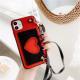 Mobile Phone Shell Love Coin Purse Leather Diagonal Rope  Protective Cover