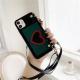 Mobile Phone Shell Love Coin Purse Leather Diagonal Rope  Protective Cover