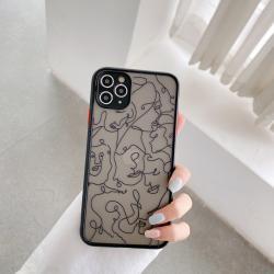 Simple line girl phone case