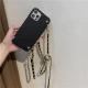 Litchi Pattern Golden Ball Oblique Back Suitable For Mobile Phone Case