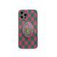 Green Checkered Tulip Stand Protective Cover Mobile Phone Case Drop