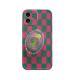 Green Checkered Tulip Stand Protective Cover Mobile Phone Case Drop