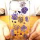 Epoxy Pearl Real Flower Phone Case