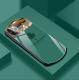 Compatible with Apple , Maple Leaf Phone Case Oval Mirror Glass 7 Makeup Mirror