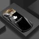 Compatible with Apple , Maple Leaf Phone Case Oval Mirror Glass 7 Makeup Mirror