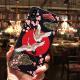 Black Frosted Chinese Style Embossed Phone Case