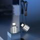 USB 3.0C Male To A Female OTG Adapter Aluminum Alloy Grey With Lanyard