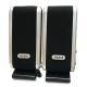 EastVita 2 Pcs USB Power Computer Speakers Stereo 3.5mm with Ear Jack for Desktop PC Laptop r20