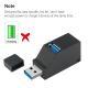 Mini Portable 3-port USB20 Cable Seperater