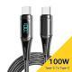 Digital Display Fast Charging Zinc Alloy Data Cable