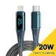 Digital Display Fast Charging Zinc Alloy Data Cable