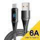 Digital Display Fast Charging Zinc Alloy Data Cable