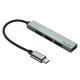 Notebook Type-C HUB 4-port USB Deconcentrator Aluminum Alloy Multi-port USB HUB Typec Docking Station