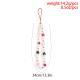 Simple Contrasting Color Stitching Bag Bracelet With Lanyard