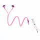 Trendy With Mic Metal Luminous Fluorescence Zipper Earphones
