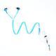 Trendy With Mic Metal Luminous Fluorescence Zipper Earphones