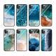 Coastline glass shell sea glass shell mobile phone case