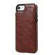 Crazy Horse Pattern Sticker Leather Mobile Phone Case