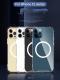 Compatible with Apple, Compatible with Apple , iPhone12 transparent magnetic phone case