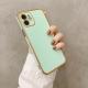 Straight Edge Electroplating Solid Color Space Phone Case