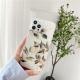 Double-Sided Film Electroplating Leaf Flower Phone Case