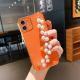 New Pearl Bracelet Electroplating 6D Straight Edge Phone Case