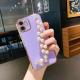 New Pearl Bracelet Electroplating 6D Straight Edge Phone Case