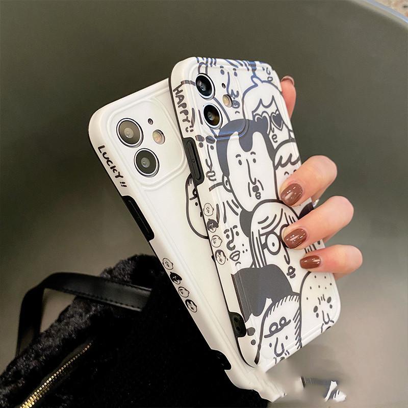 Compatible with Apple , Personality Funny Crowd Mobile Phone Case
