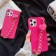 Hot Girl Rose Red Love Heart Wrist Chain Phone Case