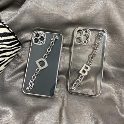 Compatible with Apple, Compatible with Apple , Net Red Tide Brand Letter Bracelet Suitable For  12Promax Mobile Phone Shell Iphone11 Transparent Soft Shell X 8 7P