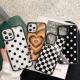 Love, Black And White Polka Dot Phone Case