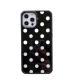 Love, Black And White Polka Dot Phone Case
