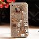 Compatible with Apple, Iphone Mobile Phone Case Transparent Rhinestone Mobile Phone Protective Cover Perfume Bottle Tower