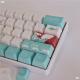 Coral Sea Keycaps PBT Five-sided Sublimation Mechanical Keyboard