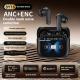 In-ear Bluetooth Headset With Screen Noise Reduction Transparent Large Color Screen