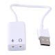 Usb Plastic Sound Card With Cable
