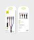 Aluminum Alloy Braided Three-in-one Charging Cable