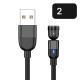 Magnetic Data Cable Threeinone 540-degree Rotation  Charging Cable Suitable
