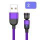 Magnetic Data Cable Threeinone 540-degree Rotation  Charging Cable Suitable
