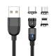 Magnetic Data Cable Threeinone 540-degree Rotation  Charging Cable Suitable