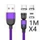 Magnetic Data Cable Threeinone 540-degree Rotation  Charging Cable Suitable